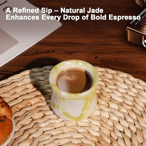 Natural Jade Shot Glasses Set of 2 (2 Count)