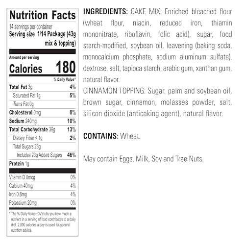 Cinnamon Swirl Crumb Cake & Muffin Mix (42 Ounce)