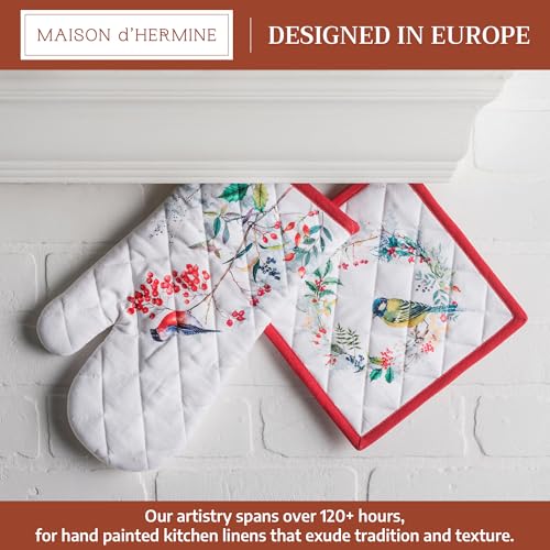 100% Cotton Oven Mitt & Pot Holder Set
