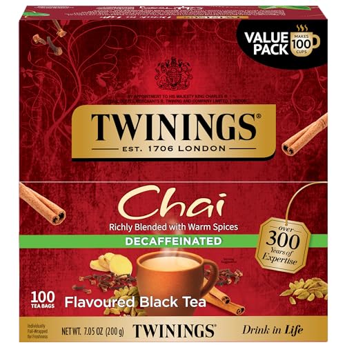 Decaffeinated Chai Spiced Black Tea Bags (100 Count)