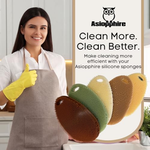 Silicone Dish Scrubber Set of 5 (5 Count)
