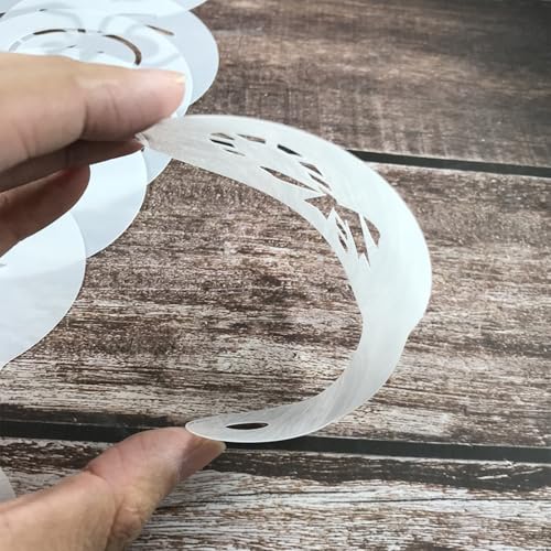 25Pcs Plastic Coffee Stencils