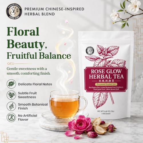 Beauty Glow Stress Relief & Relaxation Traditional Chinese Herbal Tea for Modern Wellness
