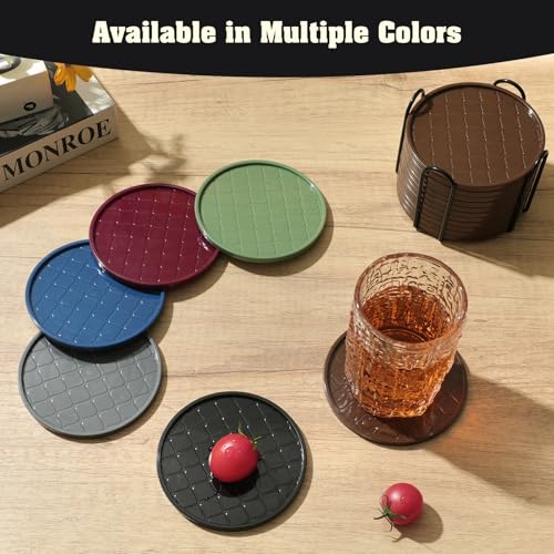 Coasters Drink Coasters Set of 8 with Holder (8 Count)
