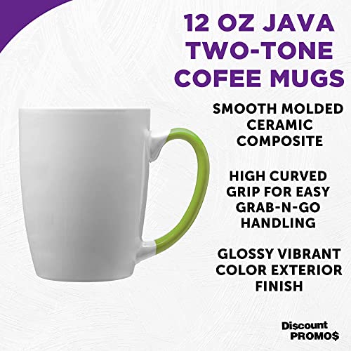 Java Two Tone Coffee Mugs 12 oz. Set of 10 (10 Count)