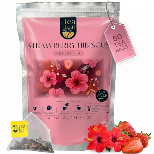 Tealeaf & Co. Hibiscus Tea with Hibiscus Flowers Extract (7.055 Ounce)