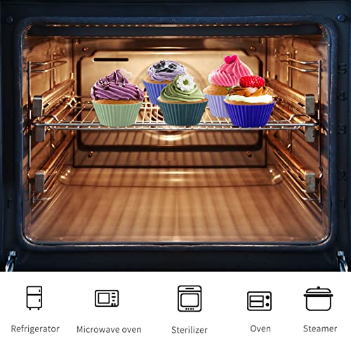 48 Pack of Silicone Cupcake Liners (48 Count)