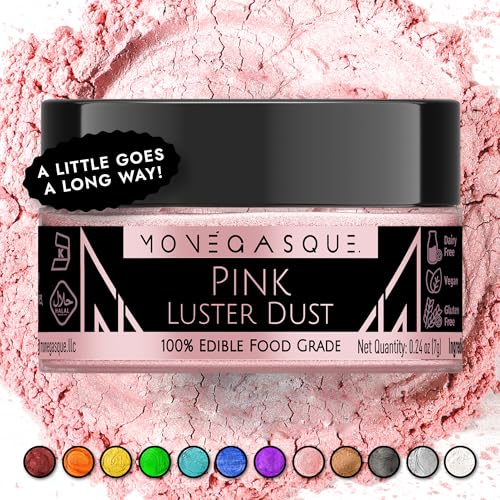 Pink Edible Glitter for Drinks & Cakes
