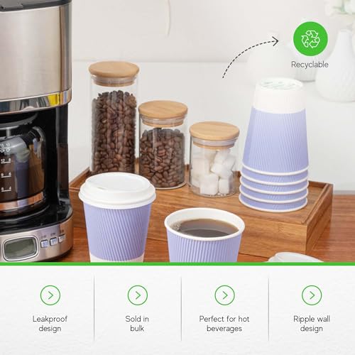 12 oz Purple Paper Light Coffee Cup (500 Count)