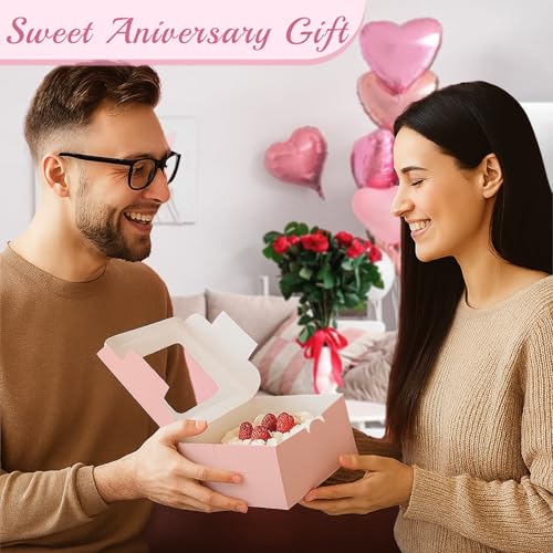 Cupcake Boxes with Window (80 Count)