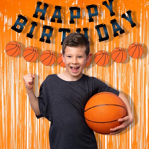 Orange Streamers Party Backdrop (2 Count)