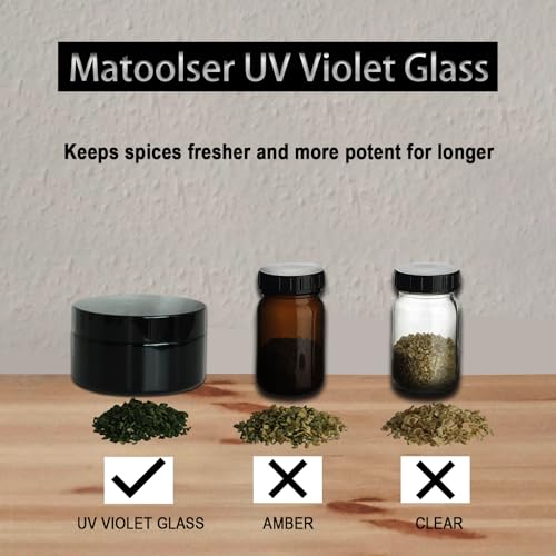Black Glass Storage Jar 100ml