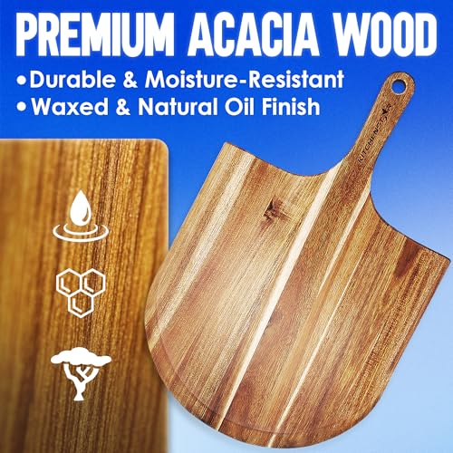 16 Inch Acacia Wood Pizza Peel