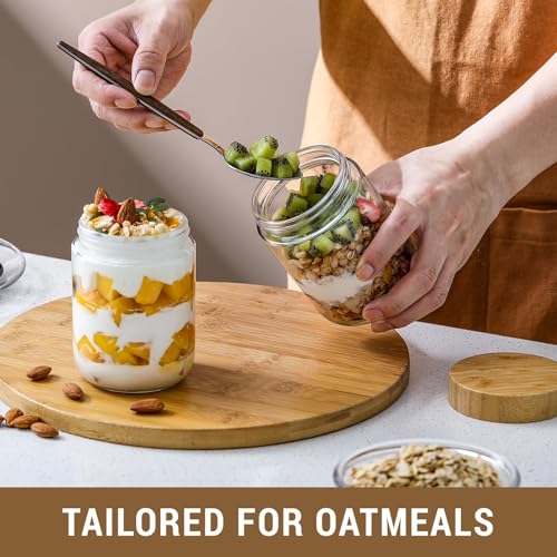 6 pack 16oz Glass jars with Airtight Lids