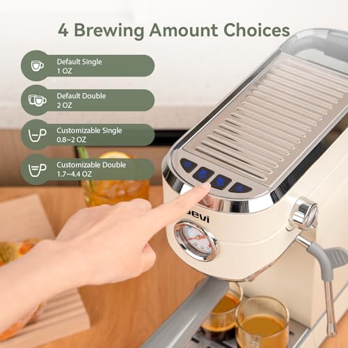 20 Bar Espresso Machine with Conical Burr Anti
