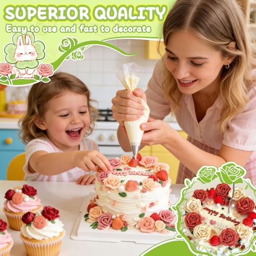 7 Pieces Set Stainless Steel Cake Decorating Tips Set (7 Count)