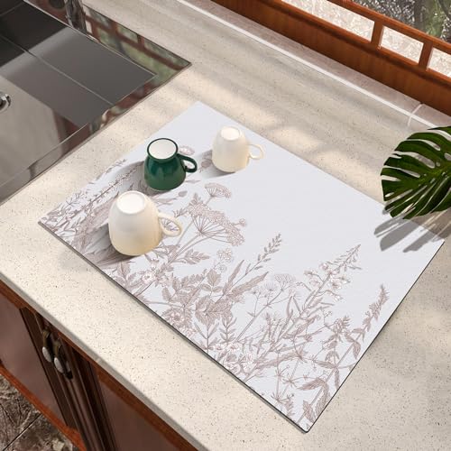 Dish Drying Mat Absorbent Diatomite Coffee Mat