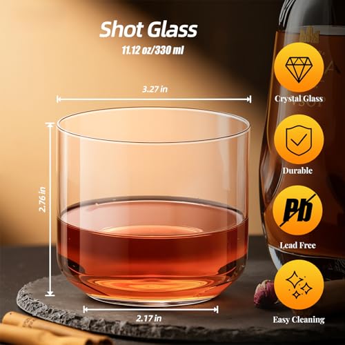 Large Thick Glass Tumbler (2 Count)