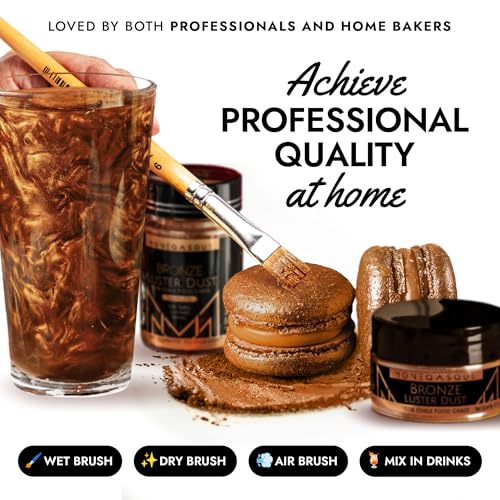 Bronze Edible Glitter for Drinks & Cakes