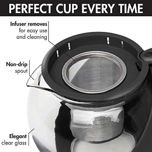 Half Moon Teapot with Removable Infuser (40 Ounce)