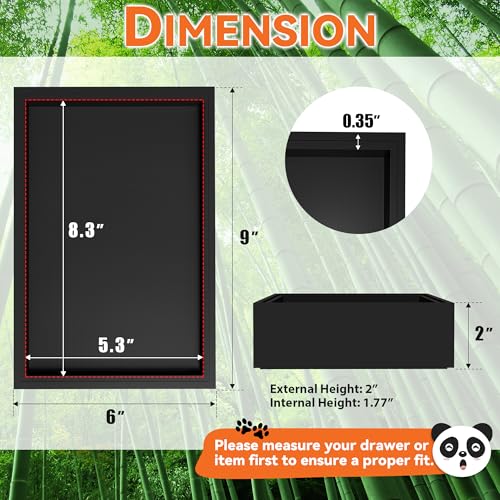 Bamboo Kitchen Drawer Organizer (2 Count)