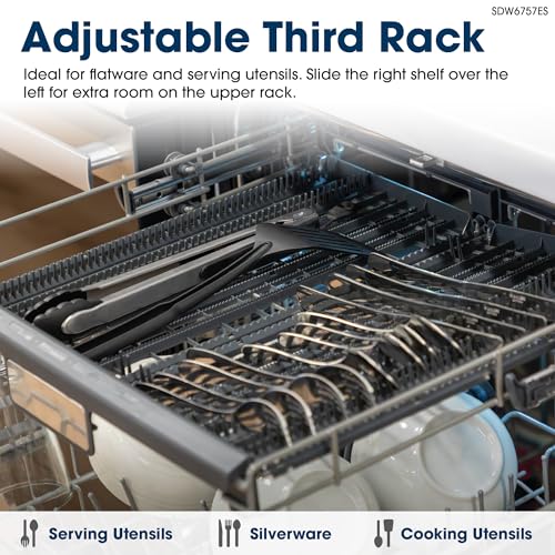 SDW6757ES 24 in. Top Control Handle 45 dBA Dishwasher