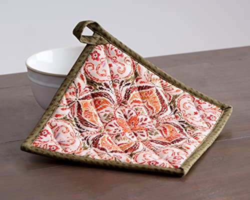100% Cotton Oven Mitt & Pot Holder Set (2 Count)
