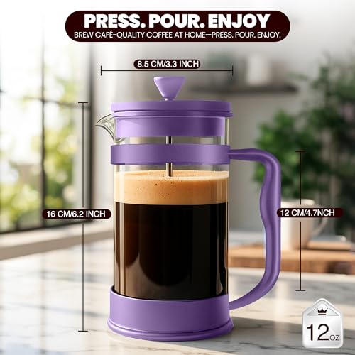 12 Ounce 0.35 Liter French Press Coffee Maker
