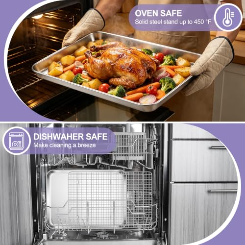 Large Baking Sheet with Wire Rack (2 Count)