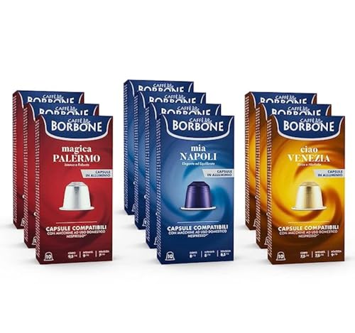 Variety Pack Aluminum Capsules Compatible with Nespresso Original Machines (100 Count)