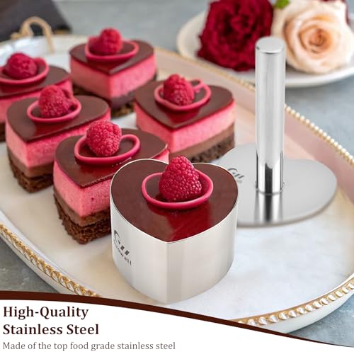 Heart Shaped Seamless Cake Ring (6 Count)