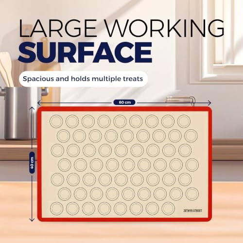 Macaron Baking Mat Silicone Non Stick (10 Count)