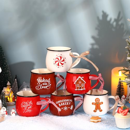 6 Set Christmas Coffee Mugs (6 Count)