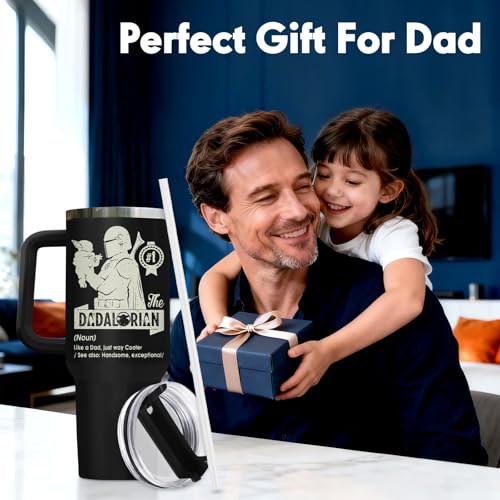 Dad Funny Space 40 oz Tumbler with Handle