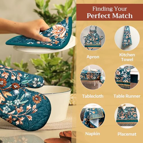100% Cotton Oven Mitt & Pot Holder Set (2 Count)