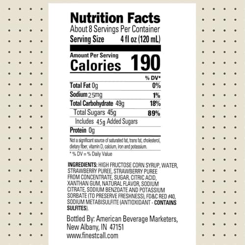Premium Strawberry Puree Drink Mix (101.4 Fl Oz)