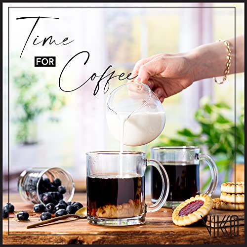 10.75 Ounce Clear Glass Coffee Mugs (12 Count)