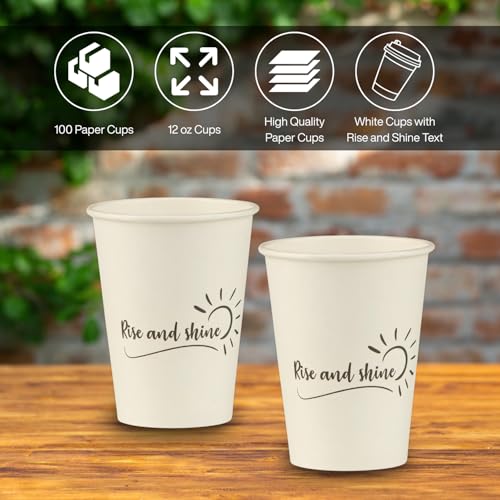 Disposable Coffee Cups (100 Count)