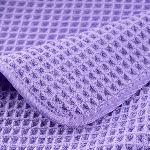 430 GSM Poly Blend Microfiber Quick Dry Waffle Bath Towel (4 Count)