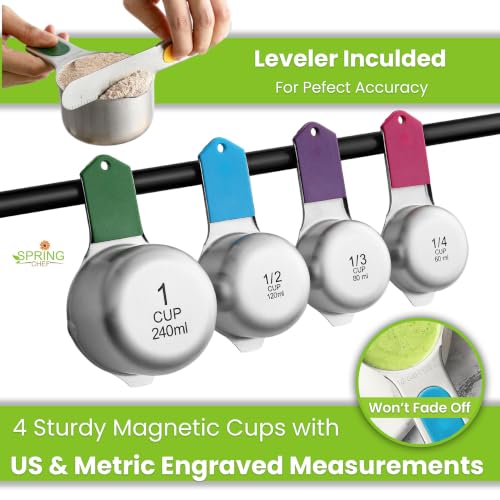 9 Magnetic Measuring Cups & Spoons Set w
