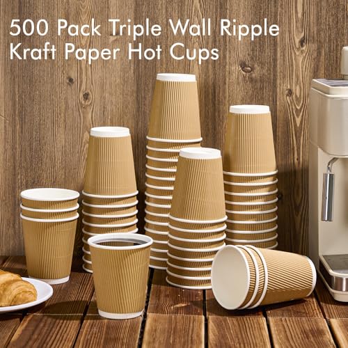 500 Pack 8 oz Coffee Cups (500 Count)