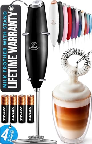 Powerful Milk Frother Wand With Duracell Batteries