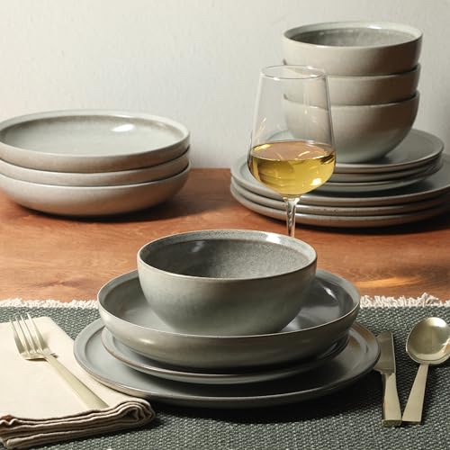 Beckett Stoneware Matte Reactive Glaze 16 Piece