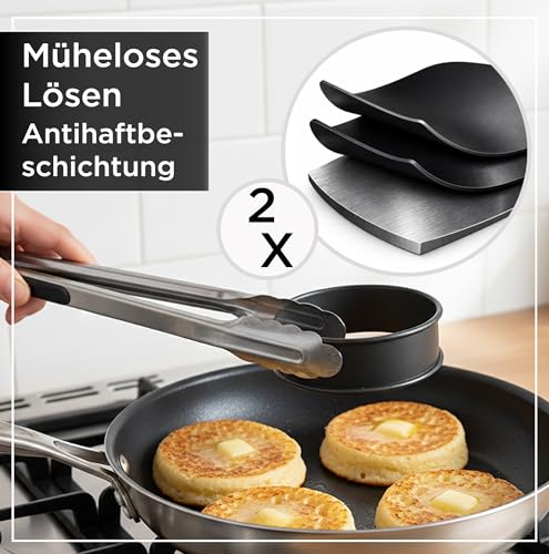 Crumpet Rings Nonstick 3.5 inch (8 Count)