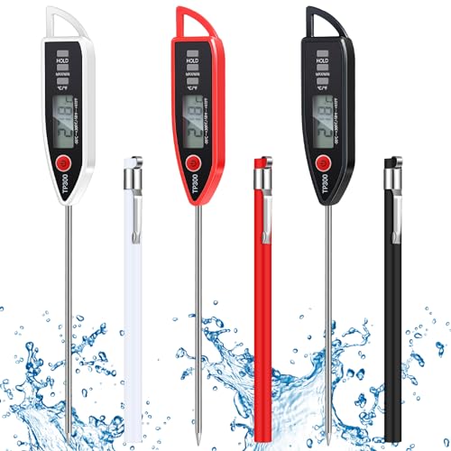 3 Set Digital Food Thermometer Long Probe Instant