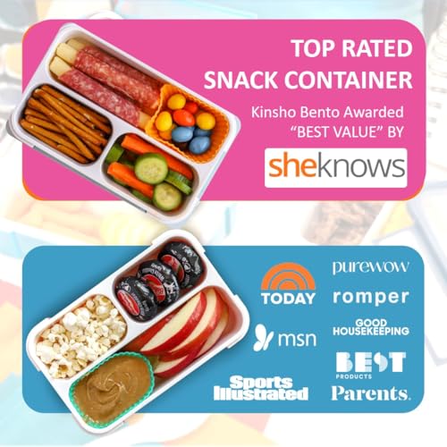Small Snack Box Containers for Kids Toddlers (2 Count)