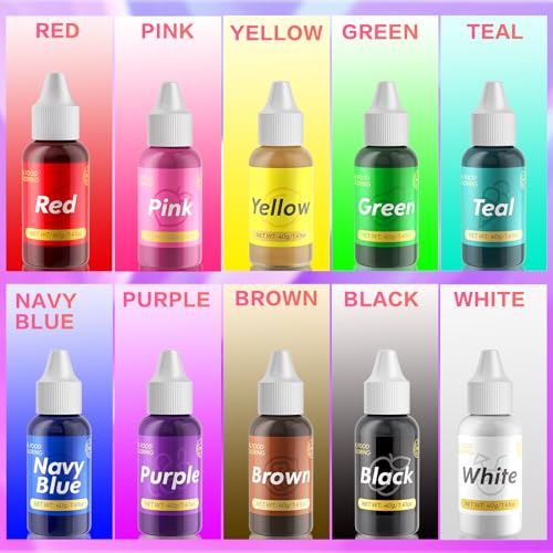 Gel Food Coloring for Cake Decorating (4 Fl Oz)