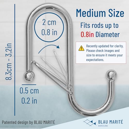 10 Pack Metal S Hooks for Hanging (10 Count)