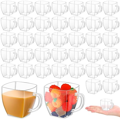 100 Pcs 2oz Disposable Espresso Cups Hard Plastic