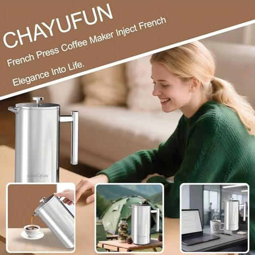Stainless Steel French Press Coffee Maker